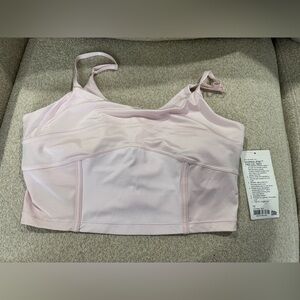 NWT Lululemon Align Satin Tank C/D Cup in Blissful Pink Sz 12